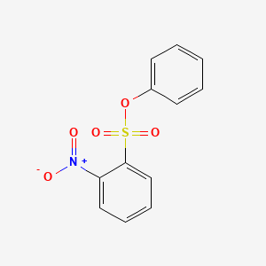 molecular formula C12H9NO5S B12005630 Phenyl o-nitrobenzenesulphonate CAS No. 41480-05-1
