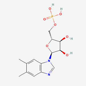 molecular formula C14H19N2O7P B1200566 N(1)-(5-Phosphoribosyl)-5,6-dimethylbenzimidazole CAS No. 975-91-7