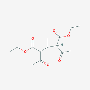 molecular formula C14H22O6 B12005766 Diethyl 2,4-diacetyl-3-methylpentanedioate CAS No. 5409-57-4
