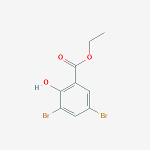 molecular formula C9H8Br2O3 B12005919 Ethyl 3,5-dibromo-2-hydroxybenzoate 