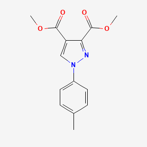 molecular formula C14H14N2O4 B12005925 dimethyl 1-(4-methylphenyl)-1H-pyrazole-3,4-dicarboxylate 