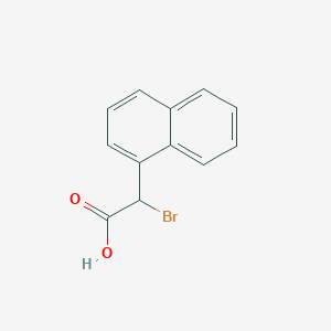 molecular formula C12H9BrO2 B12005950 Bromo(1-naphthyl)acetic acid 