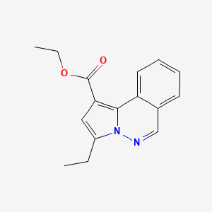 molecular formula C16H16N2O2 B12005953 Ethyl 3-ethylpyrrolo[2,1-a]phthalazine-1-carboxylate CAS No. 618443-26-8