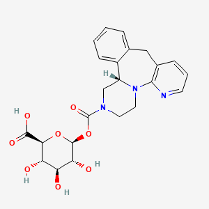 molecular formula C23H25N3O8 B1200599 Org 3770 glucuronide CAS No. 125426-33-7