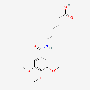 molecular formula C16H23NO6 B1200605 Capobenic Acid CAS No. 21434-91-3