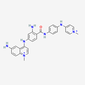 4-[4-[2-Amino-4-[4,6-(N-methylquinolinium)amino]benzamido]anilino]-N-methylpyridinium mesylate
