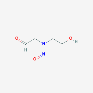 molecular formula C4H8N2O3 B1200611 N-(2-Hydroxyethyl)-N-(formylmethyl)nitrosamine CAS No. 92601-69-9