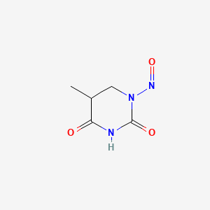 molecular formula C5H7N3O3 B1200612 1-Nitroso-5,6-dihydrothymine CAS No. 62641-67-2