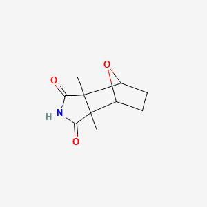 molecular formula C10H13NO3 B1200617 Hexahydro-3a,7a-dimethyl-4,7-epoxy-1H-isoindole-1,3(2H)-dione CAS No. 76970-77-9