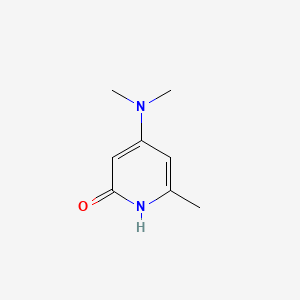 molecular formula C8H12N2O B12006273 2(1H)-Pyridinone, 4-(dimethylamino)-6-methyl- CAS No. 137440-96-1