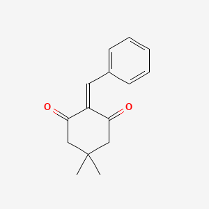 molecular formula C15H16O2 B12006358 2-Benzylidene-5,5-dimethylcyclohexane-1,3-dione CAS No. 28746-58-9