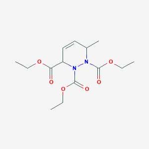 molecular formula C14H22N2O6 B12006380 Triethyl 6-methyl-3,6-dihydropyridazine-1,2,3-tricarboxylate CAS No. 7249-41-4