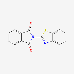 molecular formula C15H8N2O2S B12006390 N-(2-Benzothiazolyl)phthalimide CAS No. 60945-03-1