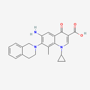 6-amino-1-cyclopropyl-7-(3,4-dihydro-1H-isoquinolin-2-yl)-8-methyl-4-oxo-quinoline-3-carboxylic acid