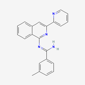 3-methyl-N-[3-(2-pyridyl)-1-isoquinolyl]benzamidine
