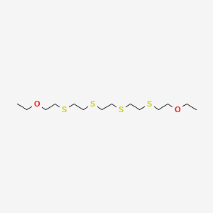 molecular formula C14H30O2S4 B12006433 3,18-Dioxa-6,9,12,15-tetrathiaicosane CAS No. 401940-25-8