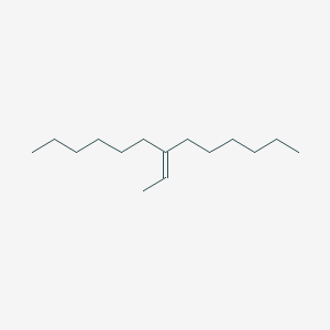 molecular formula C15H30 B12006449 7-Ethylidenetridecane CAS No. 91586-17-3