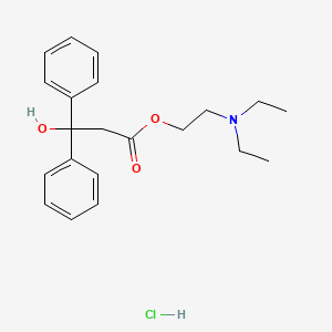 Diethylaminoethyl diphenylhydroxypropionate hydrochloride