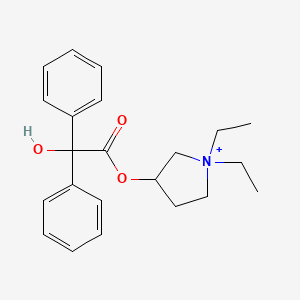 molecular formula C22H28NO3+ B1200655 Benzilonium CAS No. 16175-92-1
