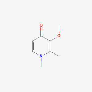 molecular formula C8H11NO2 B12006572 3-Methoxy-1,2-dimethylpyridin-4(1H)-one CAS No. 60574-68-7