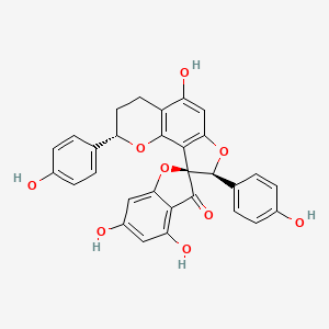 molecular formula C30H22O9 B1200658 Daphnodorin C CAS No. 95733-04-3