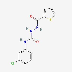 molecular formula C12H10ClN3O2S B12006589 N-(3-Chlorophenyl)-2-(2-thienylcarbonyl)hydrazinecarboxamide 