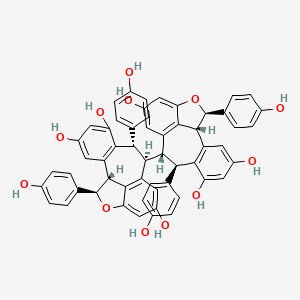 molecular formula C56H42O12 B1200659 Hopeaphenol A 