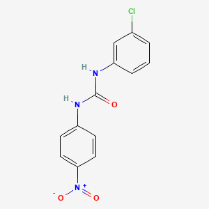 molecular formula C13H10ClN3O3 B12006633 1-(3-Chlorophenyl)-3-(4-nitrophenyl)urea 