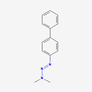 molecular formula C14H15N3 B12006647 Triazene, 1-(4-biphenylyl)-3,3-dimethyl- CAS No. 7203-95-4