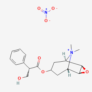 molecular formula C18H24N2O7 B1200666 Scopolamine methyl nitrate CAS No. 6106-46-3