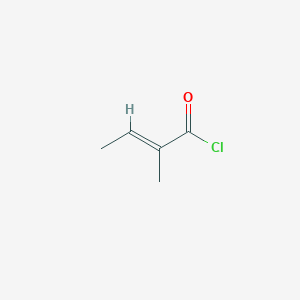molecular formula C5H7ClO B120067 (E)-2-Methylcrotonoyl chloride CAS No. 35660-94-7
