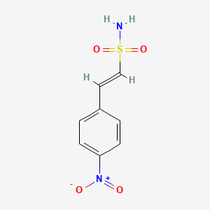 molecular formula C8H8N2O4S B12006729 2-(4-Nitrophenyl)ethene-1-sulfonamide 