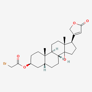 molecular formula C25H35BrO5 B1200685 Digitoxigenin-3-bromoacetate CAS No. 31702-65-5