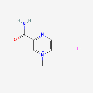 molecular formula C6H8IN3O B1200689 Pyrazinamide methiodide CAS No. 58219-37-7