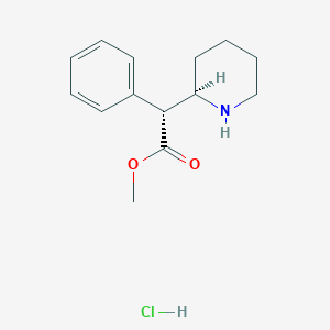 molecular formula C14H20ClNO2 B120069 Dexmethylphenidate hydrochloride CAS No. 23655-65-4