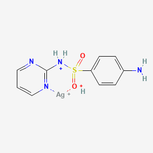 molecular formula C10H12AgN4O2S+3 B1200696 Silvadene 