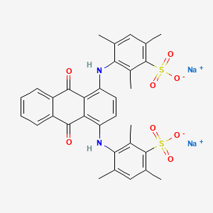 molecular formula C32H28N2Na2O8S2 B1200697 Acid blue 80 CAS No. 4474-24-2