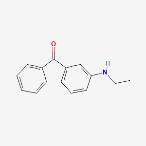 molecular formula C15H13NO B12007017 Fluoren-9-one, 2-ethylamino- 