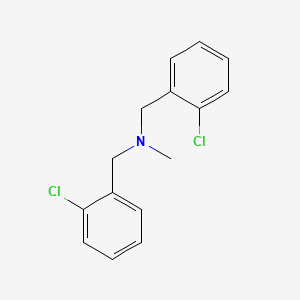 molecular formula C15H15Cl2N B12007040 Bis-(2-chloro-benzyl)-methyl-amine 