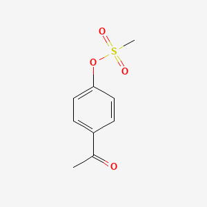 molecular formula C9H10O4S B12007086 4-Acetylphenyl methanesulfonate CAS No. 69497-83-2