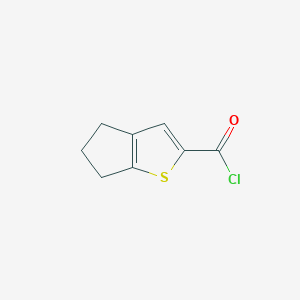 molecular formula C8H7ClOS B120071 5,6-dihydro-4H-cyclopenta[b]thiophene-2-carbonyl chloride CAS No. 142329-25-7