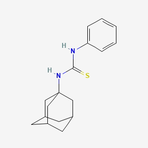 molecular formula C17H22N2S B12007108 N-(1-adamantyl)-N'-phenylthiourea 