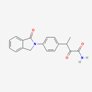 2-Oxo-3-(4-(1-oxo-2-isoindolinyl)phenyl)butanamide