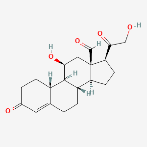 molecular formula C20H26O5 B1200715 19-Noraldosterone CAS No. 76025-75-7