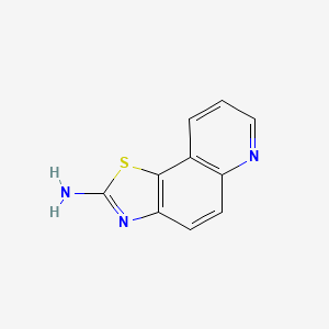 molecular formula C10H7N3S B12007151 [1,3]Thiazolo[5,4-F]quinolin-2-amine CAS No. 214558-69-7