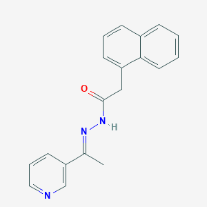 molecular formula C19H17N3O B12007180 2-(1-naphthyl)-N'-[(E)-1-(3-pyridinyl)ethylidene]acetohydrazide 