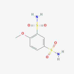 molecular formula C7H10N2O5S2 B12007202 4-Methoxy-1,3-benzenedisulfonamide 