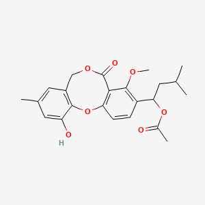 molecular formula C23H26O7 B1200723 Purpactin A CAS No. 133806-59-4