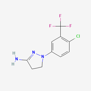 N-(4-Chloro-2-(trifluoromethyl)phenyl)-4,5-dihydro-1H-pyrazole-2-amine