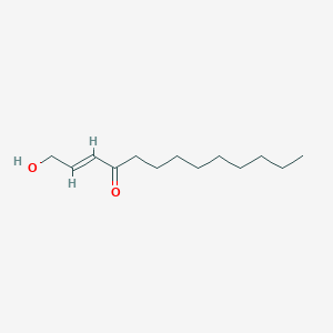 molecular formula C13H24O2 B120073 1-Hydroxy-2-tridecen-4-one CAS No. 142450-04-2